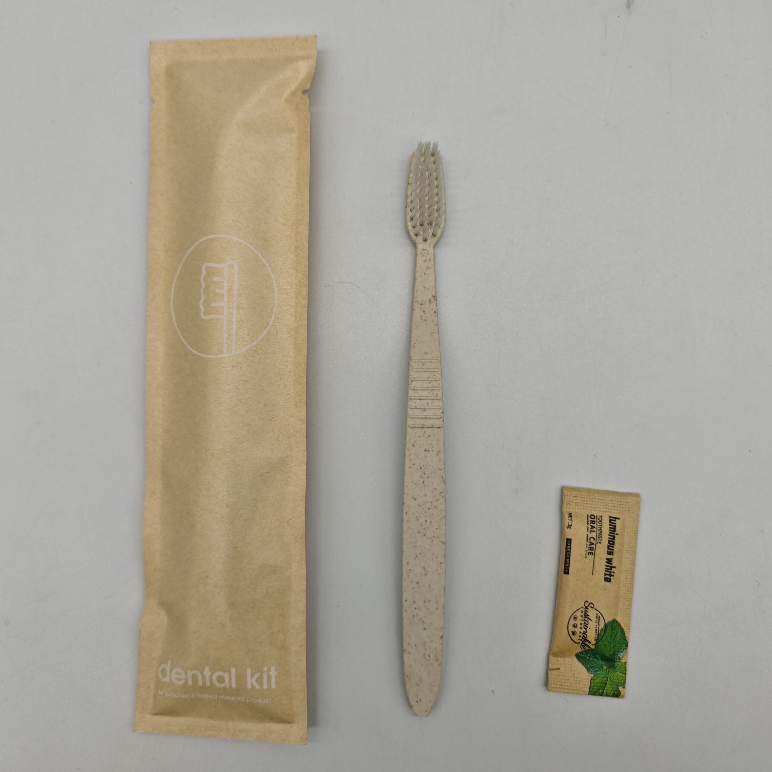 Dental Kit Wheat Straw Toothbrush